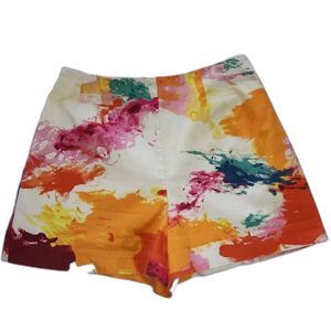 Kate Spade Saturday Watercolor High Waisted Shorts Size 8